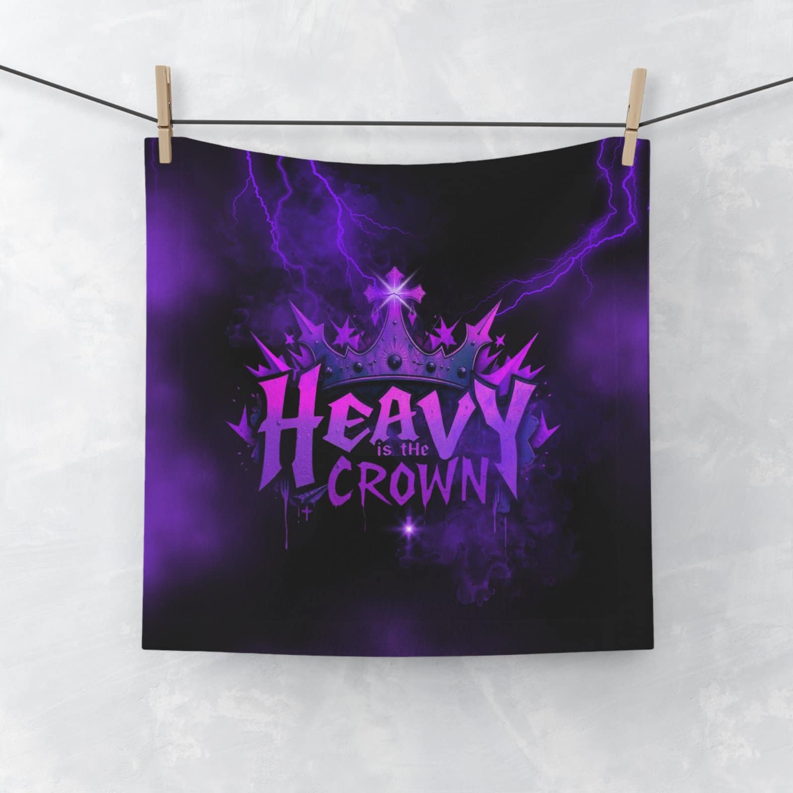 Heavy is the Crown Face Towel