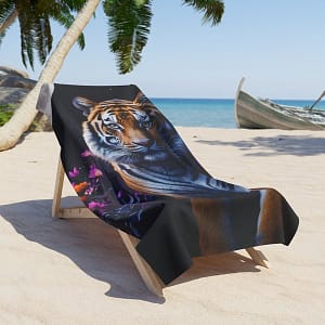 Spirit Animal Tiger Beach Towel