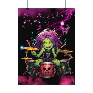 Zombees Ellie Cortez Poster Hanging from chains