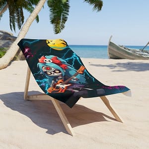 Zombees Luzi Flores Beach Towel