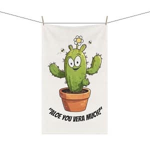 Aloe You Vera Much Hand Towel Context 1
