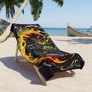 Fierce Panther Beach Towel