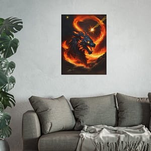 Fiery Dragon I Poster