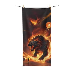 Fiery Dragon II Bath Towel