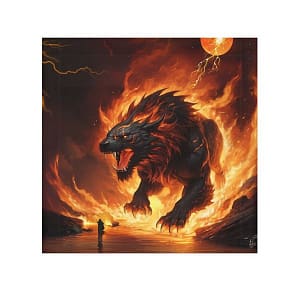 Fiery Dragon II Face Towel