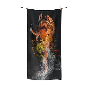 Fire Dragon Bath Towel