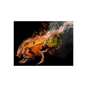 Fire Dragon Poster