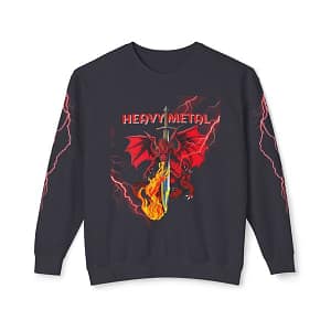 Heavy Metal Dragon Sweatshirt Front