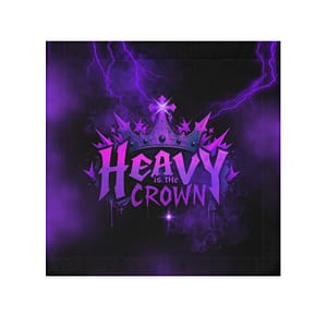 Heavy is the Crown Face Towel Front