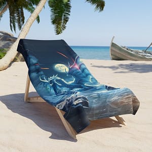 Ice Dragon Beach Towel