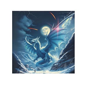 Ice Dragon Face Towel