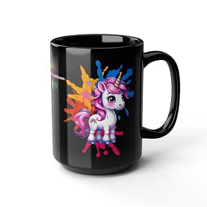 Rainbow Unicorn Coffee Mug Right