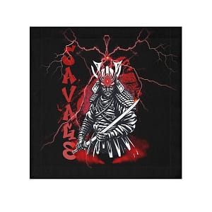 Savage Samurai Face Towel
