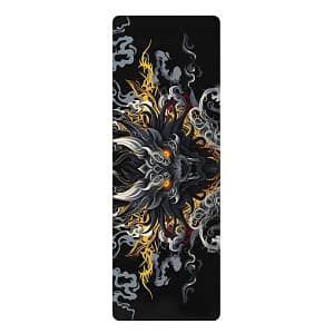 Tribal Dragon Yoga Mat Front