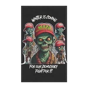 Winter is Coming Hand Towel Black Front