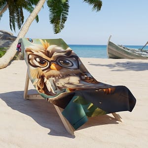 Wise Owl Beach Towel