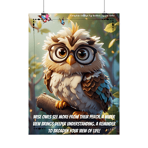 Wise Owl Poster