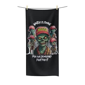 Winter is Coming Bath Towel Black