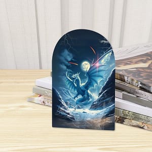 Ice Dragon Bookends
