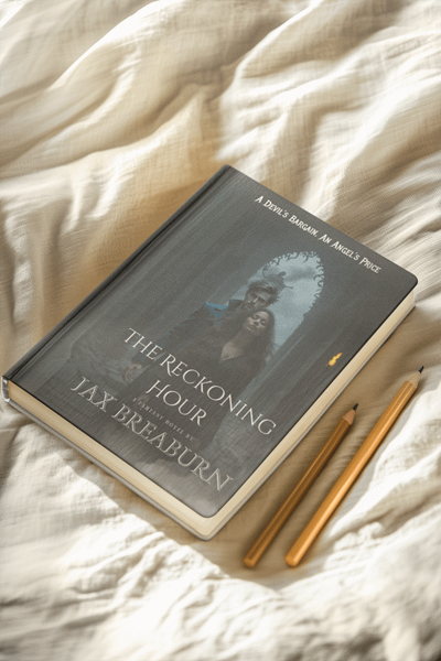The Reckoning Hour Journal on bed