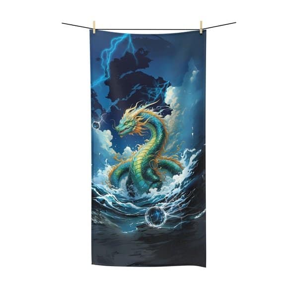Water Dragon Bath Towel
