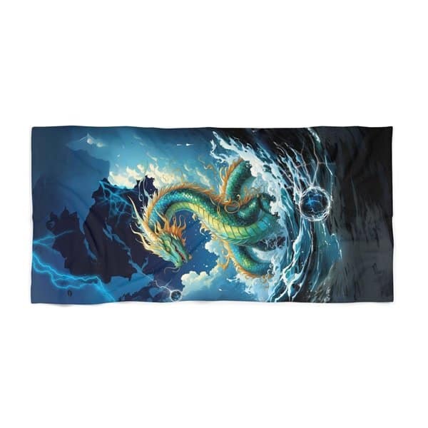 Water Dragon Beach Towel - Image 3