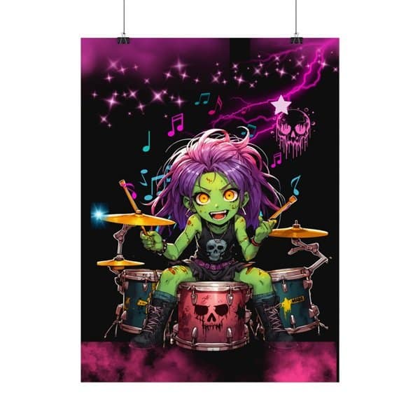 Zombees Ellie Cortez Poster Hanging from chains