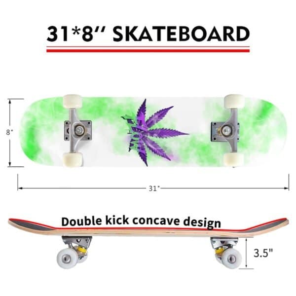 Cannabis Flow Skateboard - Image 3