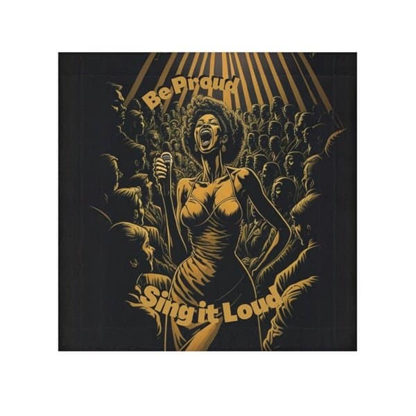 Be Proud, Sing it Loud Face Towel Front