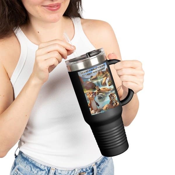 Beauty to be Experienced Travel Mug - Image 4