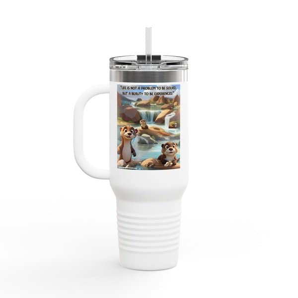Beauty Travel Mug White Right