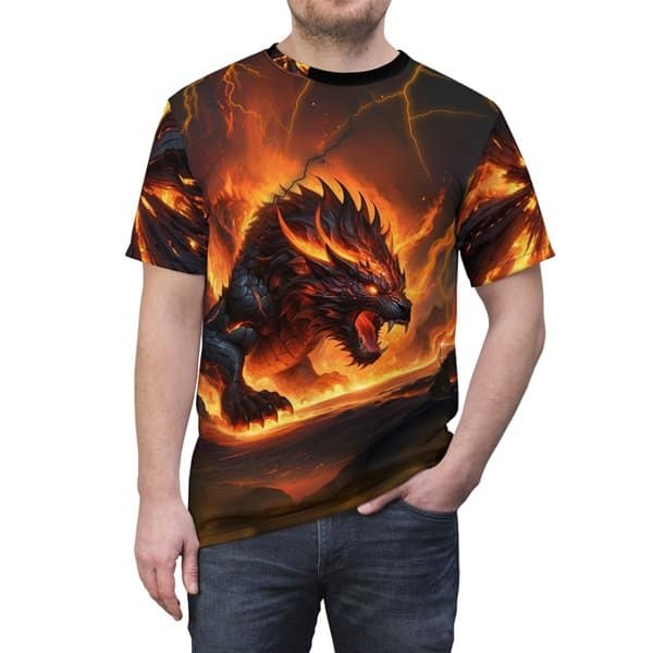 Fiery Dragon III T-shirt - Image 5
