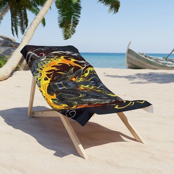 Fierce Panther Beach Towel