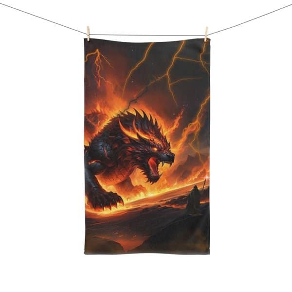 Fiery Dragon III Hand Towel