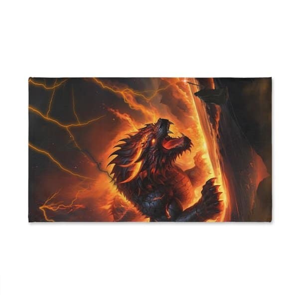 Fiery Dragon III Hand Towel - Image 5