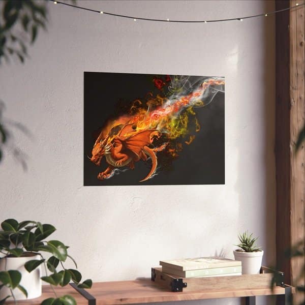 Fire Dragon Poster