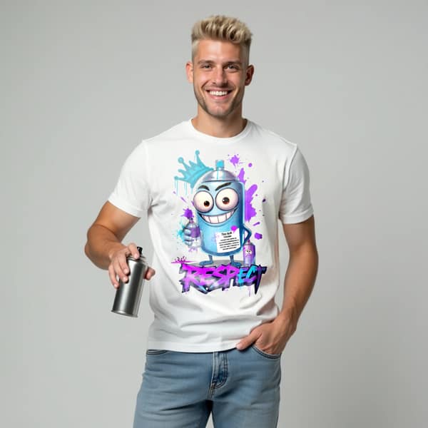 Graffiti Respect T-shirt - Image 3