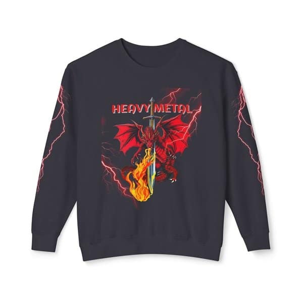Heavy Metal Dragon Sweatshirt Front