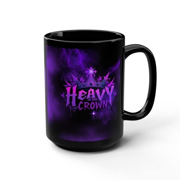 Heavy is the Crown Coffee Mug Angled
