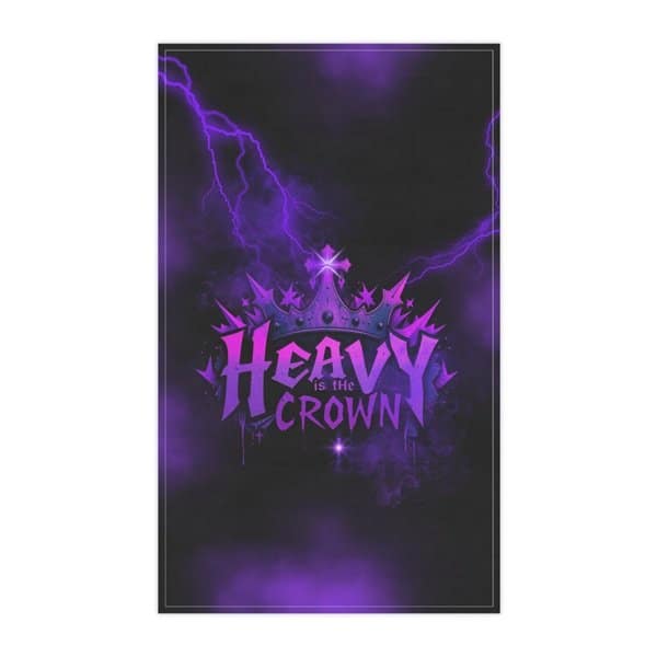 Heavy is the Crown Hand Towel Front