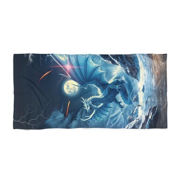 Ice Dragon Beach Towel - Image 3