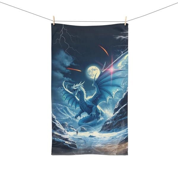 Ice Dragon Hand Towel