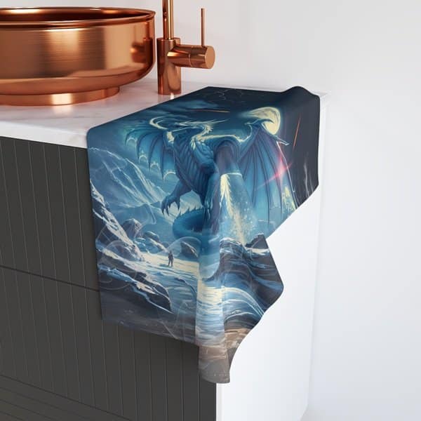 Ice Dragon Hand Towel - Image 3
