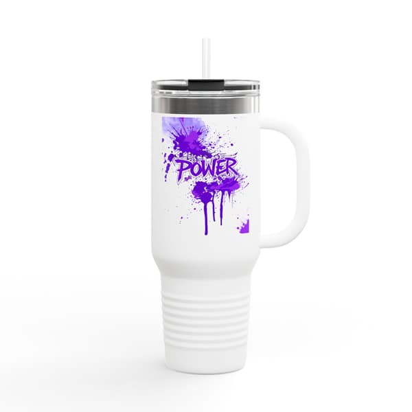 Power Travel Mug White