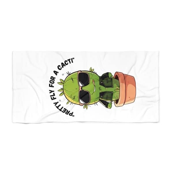 Fly Cacti Beach Towel