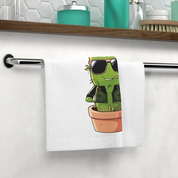 Fly Cacti Face Towel - Image 4