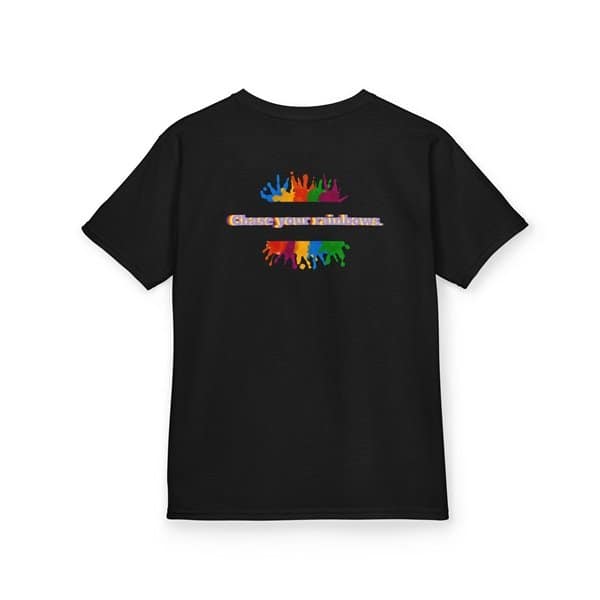 Rainbow Unicorn T-shirt Black Back