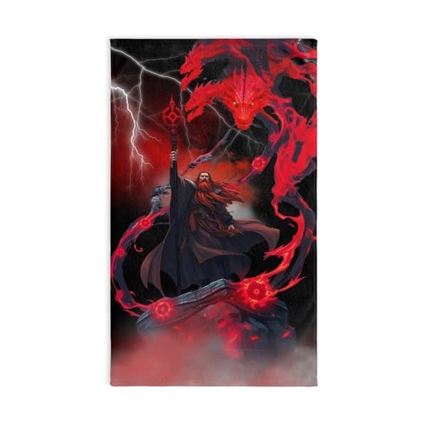 Red Dragon Wizard Hand Towel
