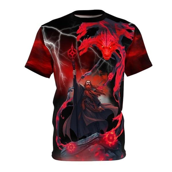 Red Dragon Wizard T-shirt