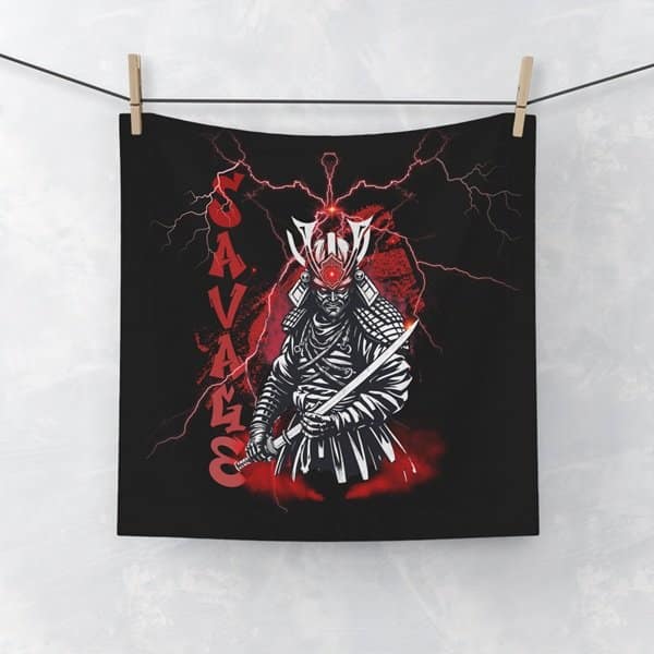 Savage Samurai Face Towel
